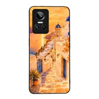 Θήκη Sonique Greek Island Muse Series για Realme GT Neo 3 5G Ηλιοβασίλεμα στην Οία