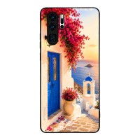 Θήκη Sonique Greek Island Muse Series για Huawei P30 Pro Ηλιοβασίλεμα Σαντορίνης