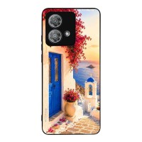 Θήκη Sonique Greek Island Muse Series για Motorola Edge 40 Neo 5G Ηλιοβασίλεμα Σαντορίνης