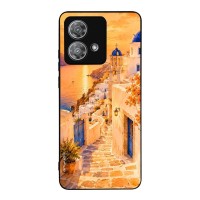 Θήκη Sonique Greek Island Muse Series για Motorola Edge 40 Neo 5G Ηλιοβασίλεμα στην Οία