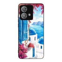 Θήκη Sonique Greek Island Muse Series για Motorola Edge 40 Neo 5G Σαντορινό Γαλάζιο