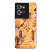 Θήκη Sonique Greek Island Muse Series για Motorola Edge 50 5G Ηλιοβασίλεμα στην Οία