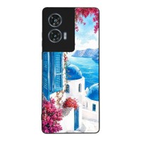 Θήκη Sonique Greek Island Muse Series για Motorola Edge 50 Fusion 5G Σαντορινό Γαλάζιο