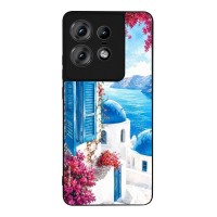 Θήκη Sonique Greek Island Muse Series για Motorola Edge 50 Pro 5G Σαντορινό Γαλάζιο