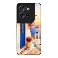 Θήκη Sonique Greek Island Muse Series για Motorola Edge 60 Neo 5G Ηλιοβασίλεμα Σαντορίνης