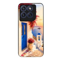 Θήκη Sonique Greek Island Muse Series για Motorola Edge 70 Fusion 5G Ηλιοβασίλεμα Σαντορίνης