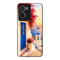 Θήκη Sonique Greek Island Muse Series για Motorola Moto G05 4G / Moto E15 4G Ηλιοβασίλεμα Σαντορίνης