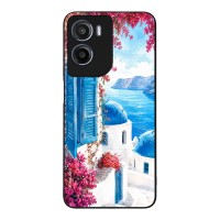Θήκη Sonique Greek Island Muse Series για Motorola Moto G05 4G / Moto E15 4G Σαντορινό Γαλάζιο