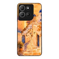 Θήκη Sonique Greek Island Muse Series για Motorola Moto G15 4G / Moto G15 Power Ηλιοβασίλεμα στην Οία