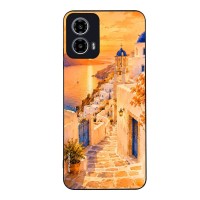 Θήκη Sonique Greek Island Muse Series για Motorola Moto G34 5G Ηλιοβασίλεμα στην Οία