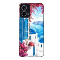 Θήκη Sonique Greek Island Muse Series για Motorola Moto G34 5G Σαντορινό Γαλάζιο