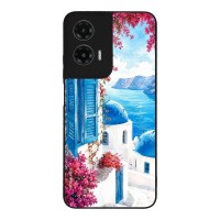 Θήκη Sonique Greek Island Muse Series για Motorola Moto G35 5G Σαντορινό Γαλάζιο