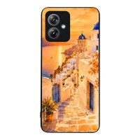 Θήκη Sonique Greek Island Muse Series για Motorola Moto G54 5G / Moto G54 5G Power Ηλιοβασίλεμα στην Οία