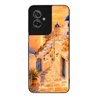 Θήκη Sonique Greek Island Muse Series για Motorola Moto G55 5G Ηλιοβασίλεμα στην Οία