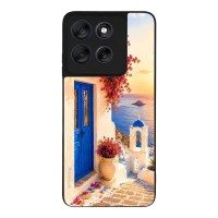 Θήκη Sonique Greek Island Muse Series για Motorola Moto G56 5G Ηλιοβασίλεμα Σαντορίνης