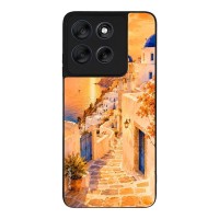 Θήκη Sonique Greek Island Muse Series για Motorola Moto G56 5G Ηλιοβασίλεμα στην Οία