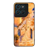 Θήκη Sonique Greek Island Muse Series για Motorola Moto G57 Power 5G / Moto G67 Power 5G Ηλιοβασίλεμα στην Οία