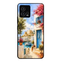 Θήκη Sonique Greek Island Muse Series για Motorola Moto G72 Ροδίτικο Λιμάνι