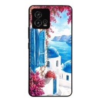 Θήκη Sonique Greek Island Muse Series για Motorola Moto G72 Σαντορινό Γαλάζιο