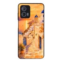 Θήκη Sonique Greek Island Muse Series για Motorola Moto G73 5G Ηλιοβασίλεμα στην Οία