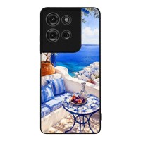 Θήκη Sonique Greek Island Muse Series για Motorola Moto G75 5G Θέα του Αιγαίου