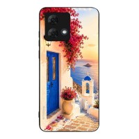 Θήκη Sonique Greek Island Muse Series για Motorola Moto G84 5G Ηλιοβασίλεμα Σαντορίνης
