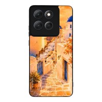 Θήκη Sonique Greek Island Muse Series για Motorola Moto G86 5G / Moto G86 5G Power Ηλιοβασίλεμα στην Οία