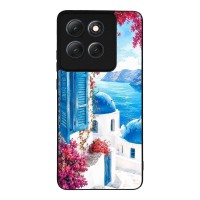 Θήκη Sonique Greek Island Muse Series για Motorola Moto G86 5G / Moto G86 5G Power Σαντορινό Γαλάζιο