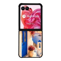 Θήκη Sonique Greek Island Muse Series για Motorola Motorola Razr 50 Ultra Ηλιοβασίλεμα Σαντορίνης