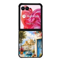 Θήκη Sonique Greek Island Muse Series για Motorola Motorola Razr 50 Ultra Ροδίτικο Λιμάνι