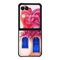 Θήκη Sonique Greek Island Muse Series για Motorola Motorola Razr 50 Ultra Ροζ Μπουκαμβίλια