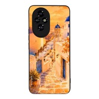 Θήκη Sonique Greek Island Muse Series για Honor 200 5G Ηλιοβασίλεμα στην Οία