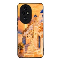 Θήκη Sonique Greek Island Muse Series για Honor 200 Pro 5G Ηλιοβασίλεμα στην Οία