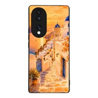 Θήκη Sonique Greek Island Muse Series για Honor 70 5G Ηλιοβασίλεμα στην Οία