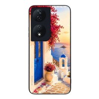 Θήκη Sonique Greek Island Muse Series για Honor 90 Smart 5G / Honor X7b Ηλιοβασίλεμα Σαντορίνης