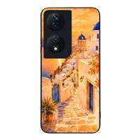Θήκη Sonique Greek Island Muse Series για Honor 90 Smart 5G / Honor X7b Ηλιοβασίλεμα στην Οία