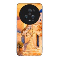 Θήκη Sonique Greek Island Muse Series για Honor Magic5 Pro 5G Ηλιοβασίλεμα στην Οία