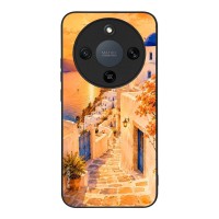 Θήκη Sonique Greek Island Muse Series για Honor Magic8 Lite 5G Ηλιοβασίλεμα στην Οία