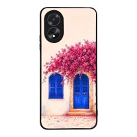 Θήκη SoniqueGreek Island Muse Series για Oppo A38 Ροζ Μπουκαμβίλια