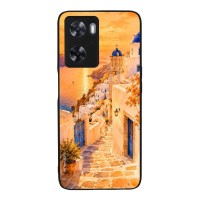 Θήκη SoniqueGreek Island Muse Series για Oppo A57 4G / Oppo A57s Ηλιοβασίλεμα στην Οία