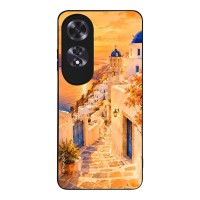 Θήκη SoniqueGreek Island Muse Series για Oppo A60 Ηλιοβασίλεμα στην Οία
