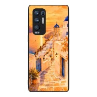 Θήκη SoniqueGreek Island Muse Series για Oppo Find X3 Neo 5G Ηλιοβασίλεμα στην Οία