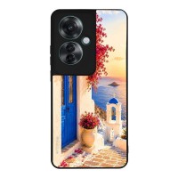 Θήκη SoniqueGreek Island Muse Series για Oppo Reno11 F 5G Ηλιοβασίλεμα Σαντορίνης