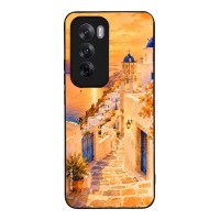 Θήκη SoniqueGreek Island Muse Series για Oppo Reno12 5G Ηλιοβασίλεμα στην Οία
