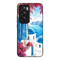 Θήκη SoniqueGreek Island Muse Series για Oppo Reno12 Pro 5G Σαντορινό Γαλάζιο