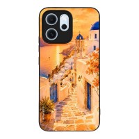 Θήκη SoniqueGreek Island Muse Series για Oppo Reno14 F 5G / Oppo Reno14 FS 5G Ηλιοβασίλεμα στην Οία