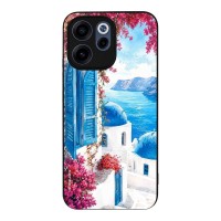 Θήκη SoniqueGreek Island Muse Series για Oppo Reno15 F 5G / Oppo Reno15 FS 5G Σαντορινό Γαλάζιο