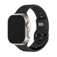 Λουράκι Σιλικόνης ColorWave Sonique για Apple Watch (42/44/45/49MM) Μαύρο