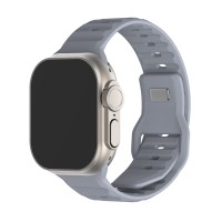 Λουράκι Σιλικόνης ColorWave Sonique για Apple Watch (42/44/45/49MM) Μπλε Γκρι