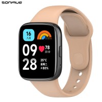 Λουράκι Σιλικόνης Sonique Color για Xiaomi Redmi Watch 3 Active Ροζ